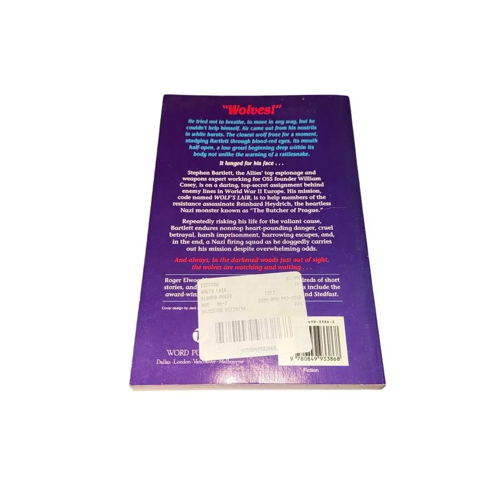 Wolf's Lair A Novel Roger Elwood Paperback